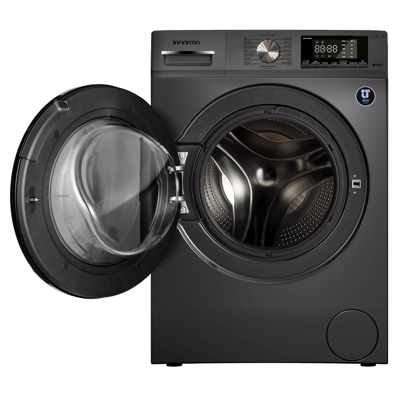 Lavadora Infiniton WM-S94ADX 9 kg Dark Inox, vista detalle