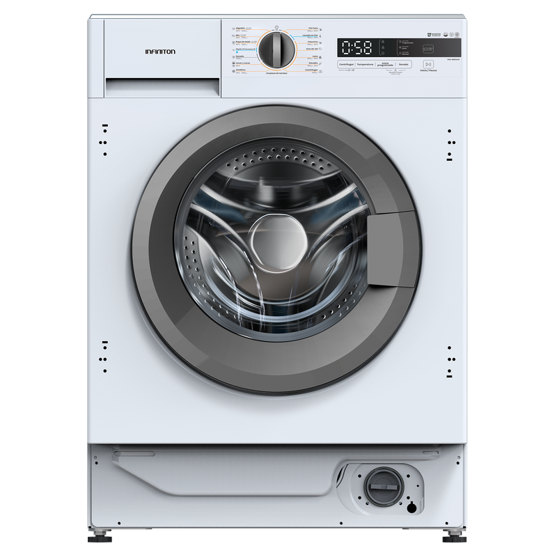 Lavasecadora Infiniton WSD-BBG86WAD Blanco - vista frontal