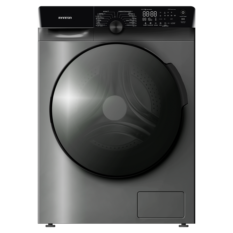 Lavasecadora Infiniton WSD-K0A7D5DK Dark Inox - vista frontal