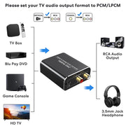 Techole Digital to Analog Audio Converter (TECHOLE-HS202) - Híper Ocio