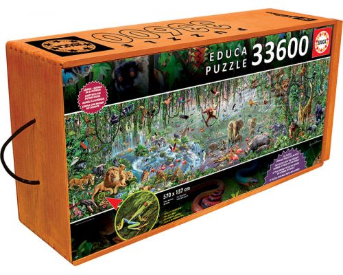 Educa Borrás Puzzle 33.600 piezas Vida salvaje (16066) - Híper Ocio
