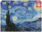 Educa Borrás Puzzle 1000 Noche Estrellada Vincent Van Gogh (19263) - Híper Ocio