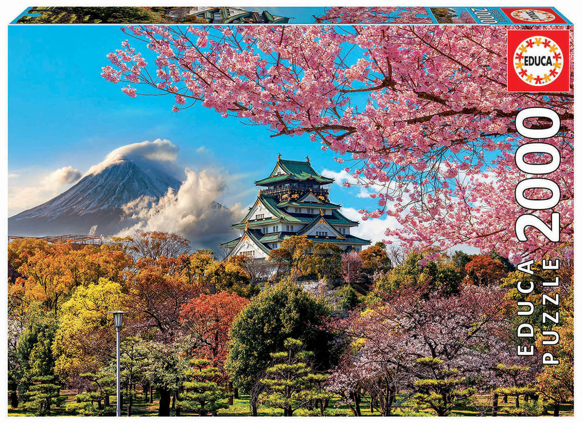 Educa Borrás Puzzle 2.000 Castillo de Osaka Japón (19276) - Híper Ocio