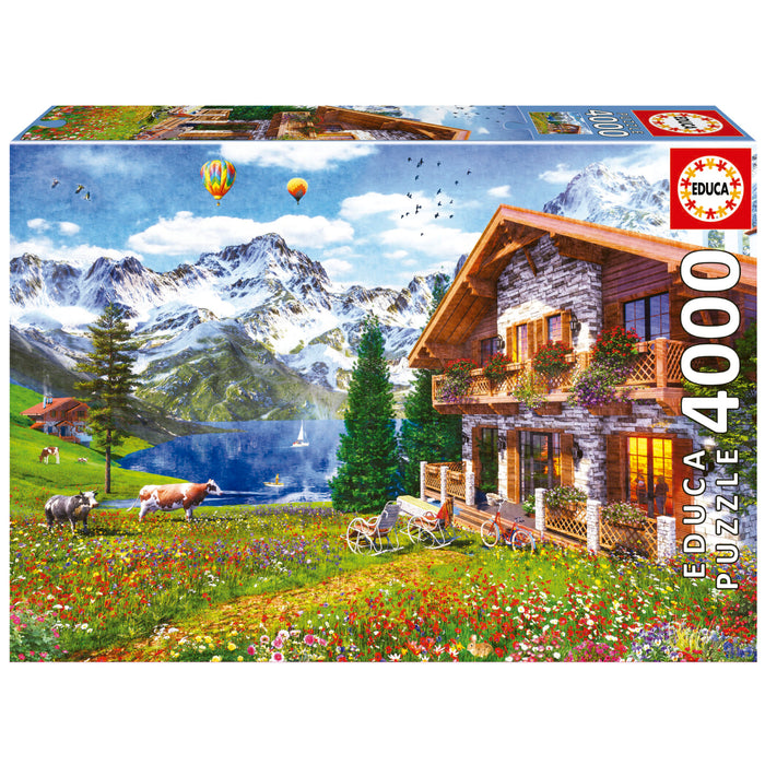 Educa Borrás Puzzle 4000 Maison dans les Alpes (19568)