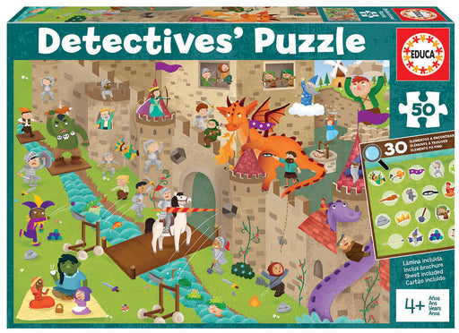 Puzzle 50 pièces : Détective puzzle : Bateau pirate - Educa - Rue des  Puzzles