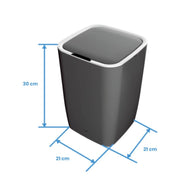 Infniton Papelera Electrónica 9L Negro (BIN9NEGRO) - Híper Ocio