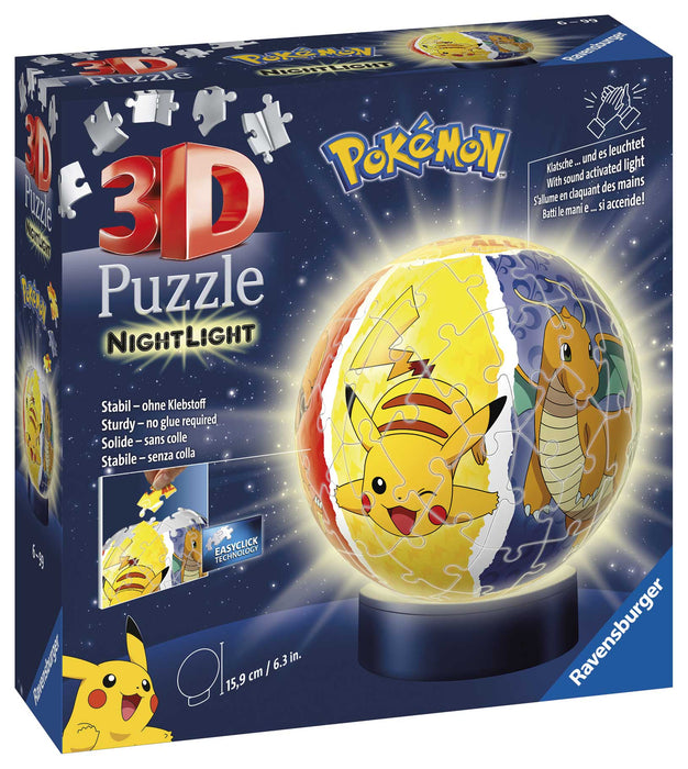 Ravensburger Puzzle 3D 72 Piezas Pokemon Iluminado (11547)