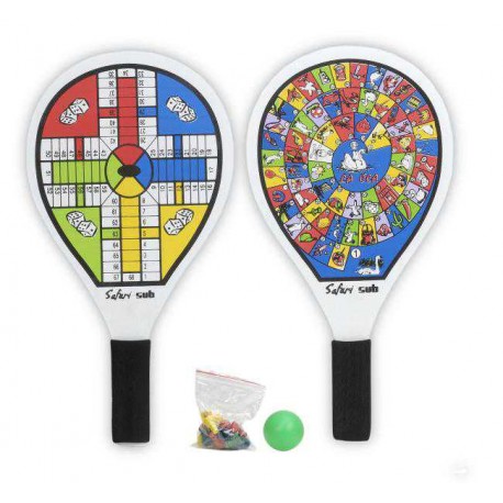 Safari Conjunto Palas Madera Parchis (32087) - Híper Ocio
