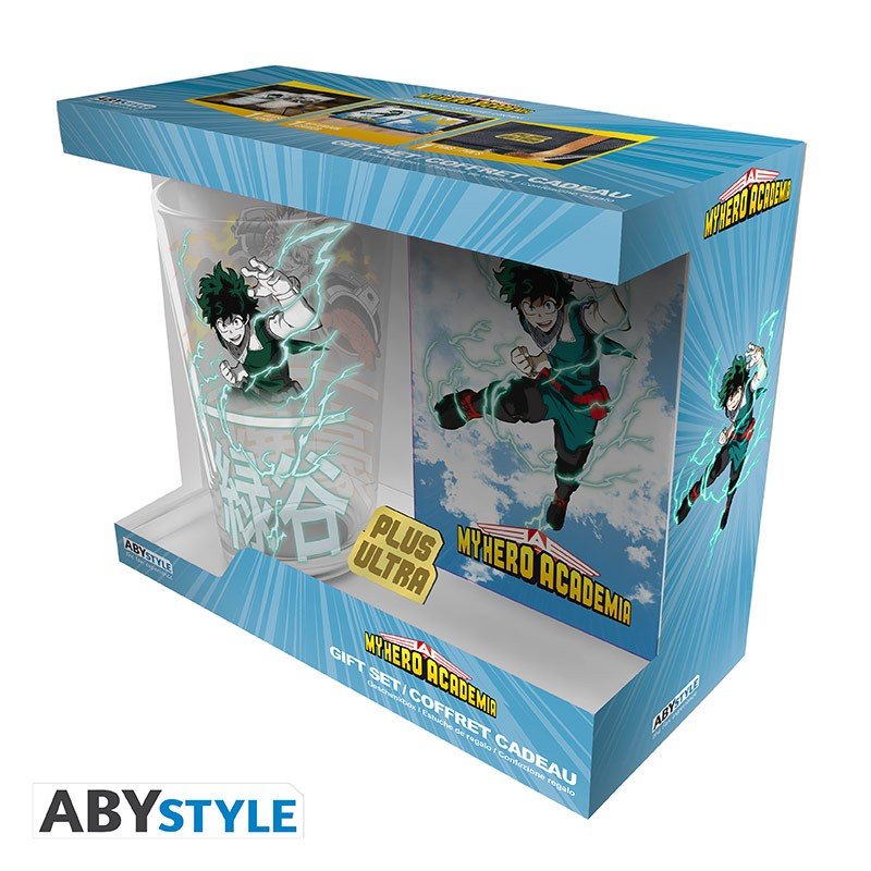 ABYStyle My Hero Academy Conjunto de Vaso XXL, PIN y Cuaderno (ABYPCK265)