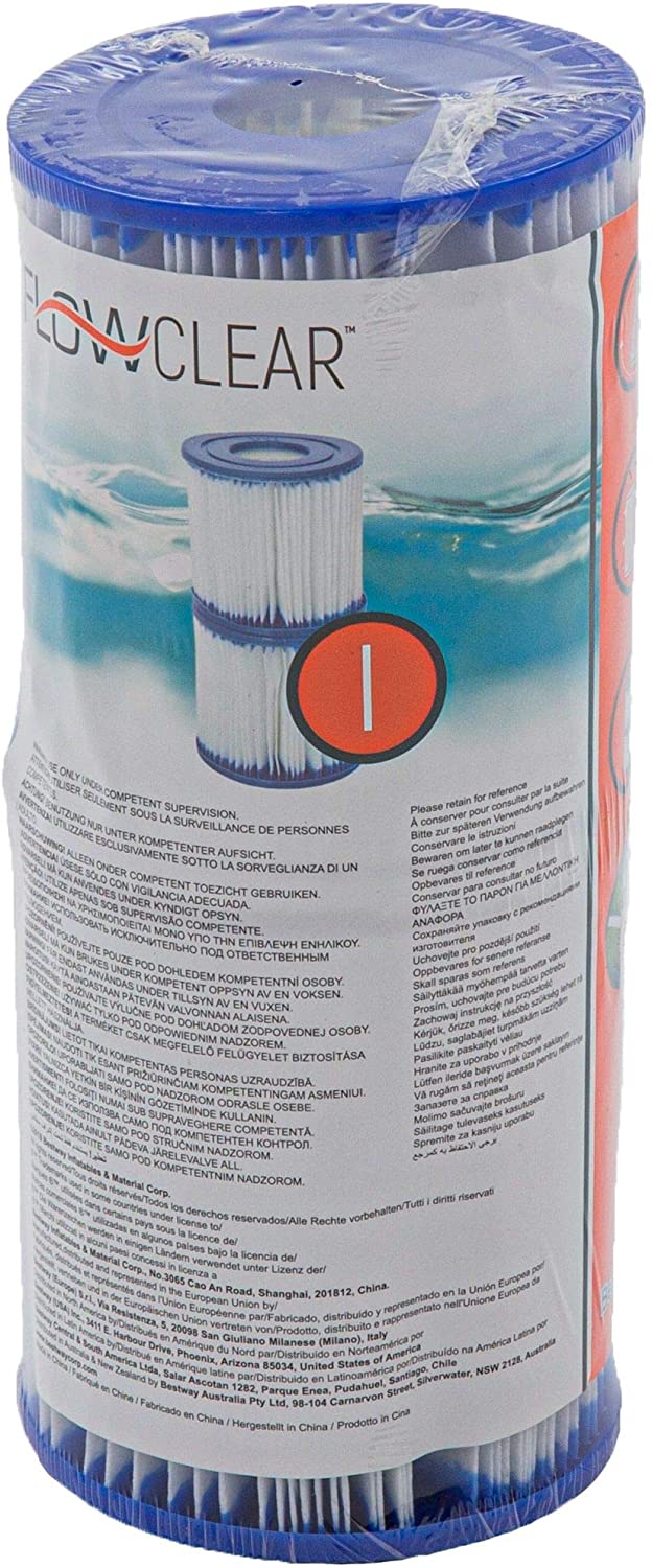 Bestway Filtro de Agua Cartucho Tipo I 1249 litros hora (58093)
