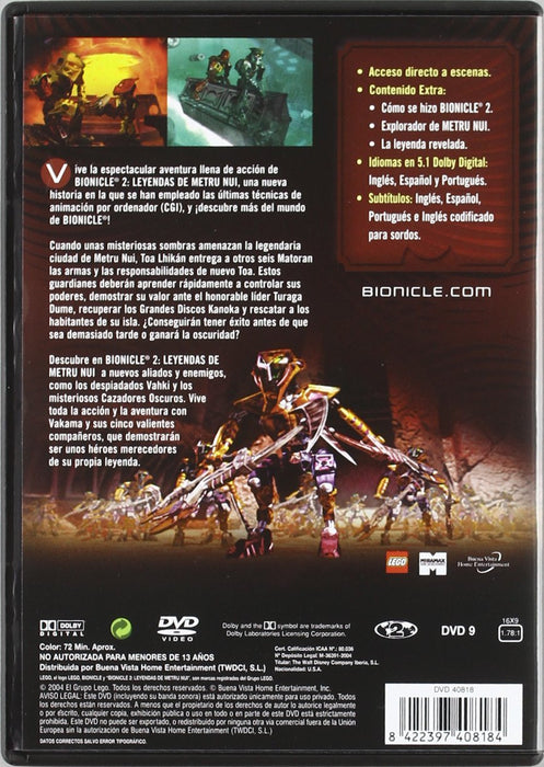 DVD: Bionicle 2: Legends of Metru Nui