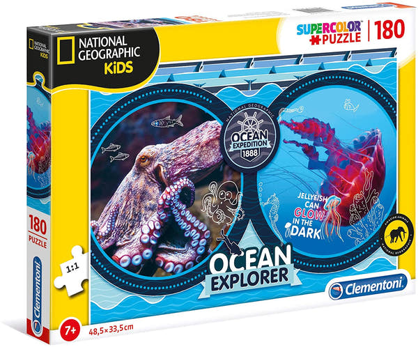 Clementoni Puzzle 180 National Geographic Kids Ocean Expedition (29205)