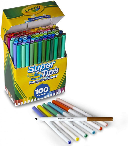 Crayola 100 Rotuladores Súper Punta Lavables (58-5100)