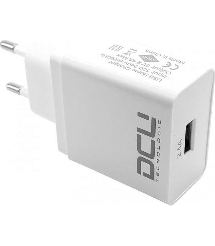 DCU Cargador Alimentador 5V 2.4A Blanco (37300525)
