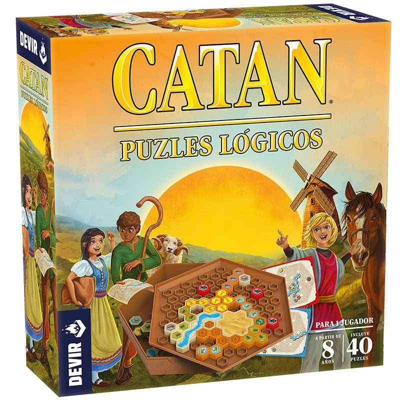 Caja del juego Catan Puzzles Logicos de Devir