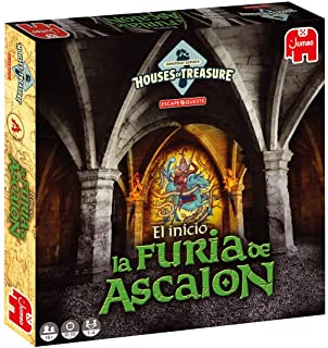 Box of the Escape Quest game El inicio: la furia de Ascalon by Jumbo, showing a crypt and a stained-glass window