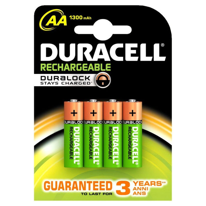 Duracell Pila Recargable AA LR06 1300MAH B4 4 Unidades (DURACELL-5000394039247)