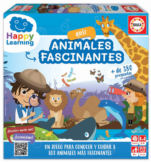 Educa Borrás Happy Learning Quiz Animales Fascinantes (19320)