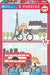 Este Educa Borrás - Puzzle 2x48 PARÍS Y LONDRES presenta una imagen de una mujer paseando por París y un hombre en bicicleta por Londres.