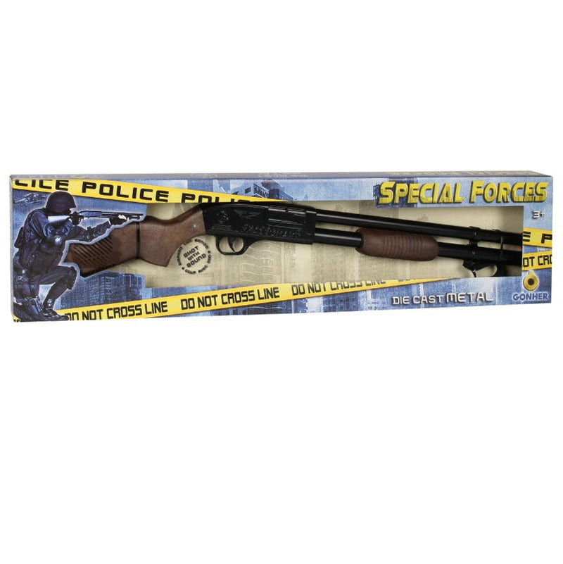 escopeta de policía gonher juguete metálico

