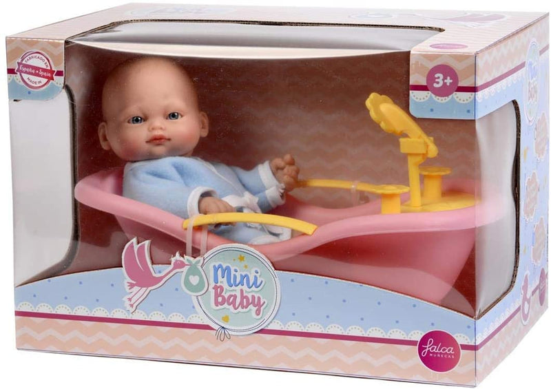 falca MINI BABY BAÑERA CON MUÑECO 28 CM