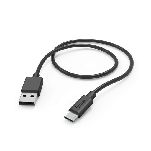 Hama Cable de carga, USB-A - USB-C, 1 m, Negro (201594)