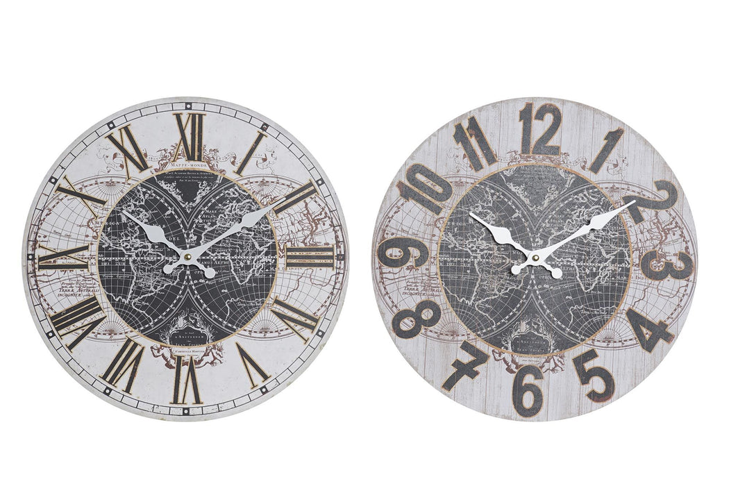 Item Reloj Pared 34x4x34 Mapamundi (RE-196360)