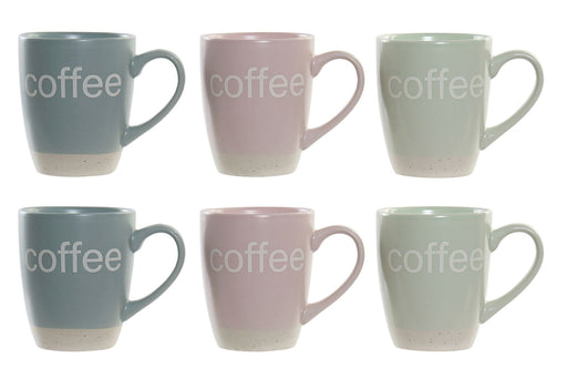 Item Set de 6 mugs Gres Rubberwood 160ml (LC-179316)