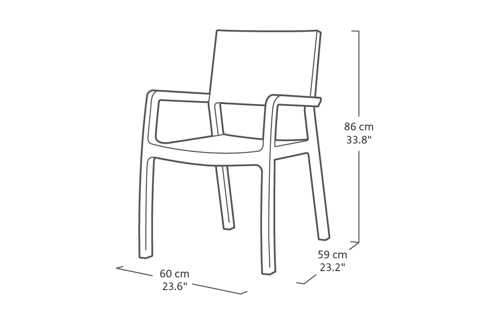 Keter Harmony Sillón Blanco Capuchino (17201284)