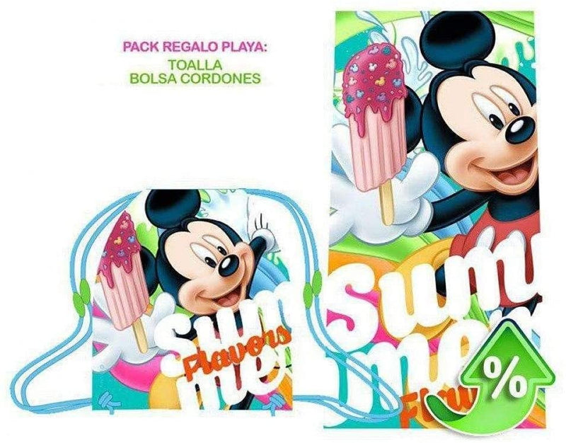 kids PACK REGALO MICKEY TOALLA+ SAQUITO Varios