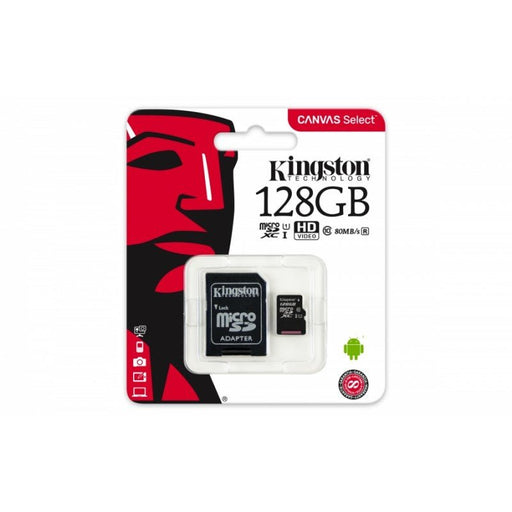Kingston Memoria Micro SDHC 128GB con adaptador (27482)