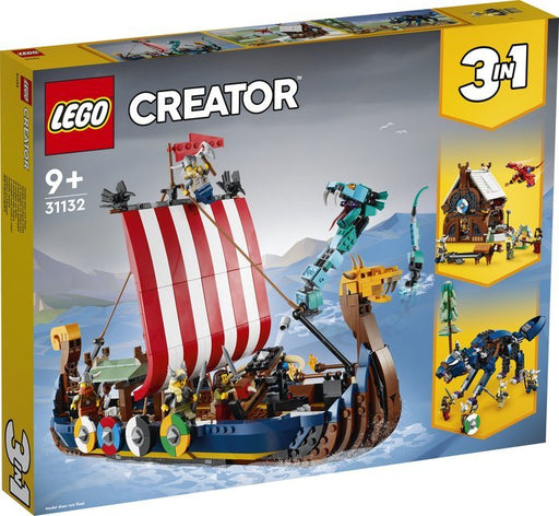 Lego Creator Barco Vikingo Y Serpiente Midgard (31132)