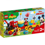 Imagen frontal del tren de cumpleaños LEGO Duplo 10941 con Mickey y Minnie