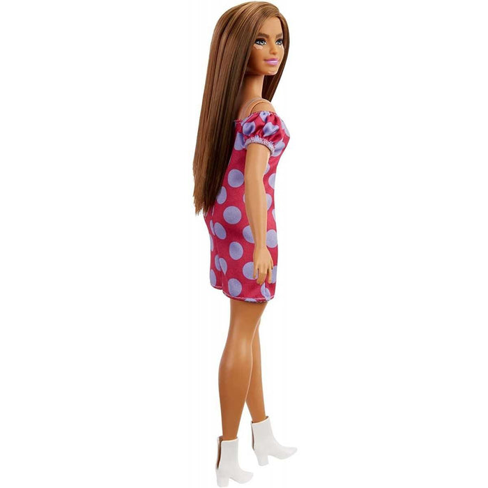 Mattel Barbie fashionista vitiligo curvy con vestido lunares (GRB62)