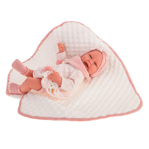 Muñecas Antonio Juan - Recien Nacida Carla Mantita Acolchada (33004)