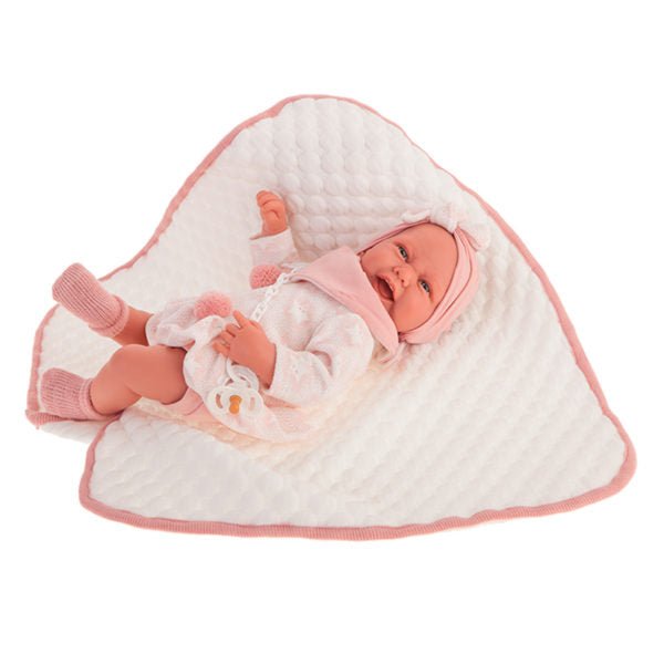 Muñecas Antonio Juan - Recien Nacida Carla Mantita Acolchada (33004)