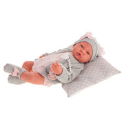 Muñeca Antonio Juan Recién Nacida Lúa con cojín y chaqueta referencia 33086