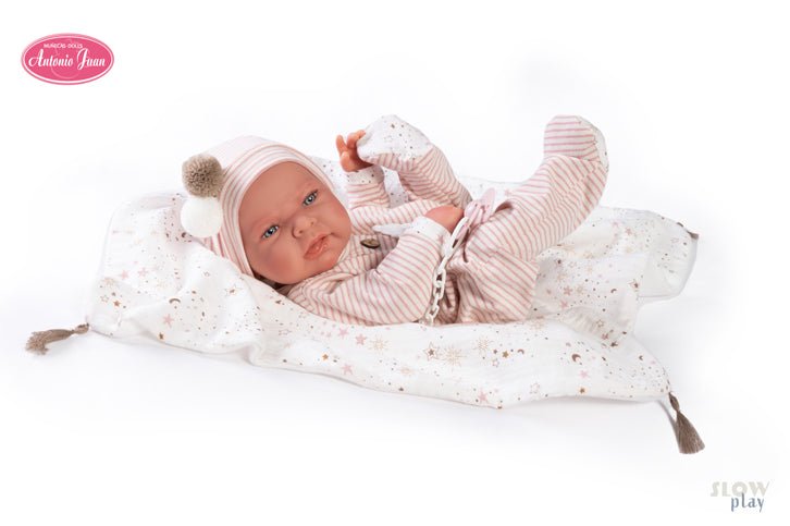 Muñecas Antonio Juan - Recien Nacida Lea Parejita Manta Estrellitas (50276)