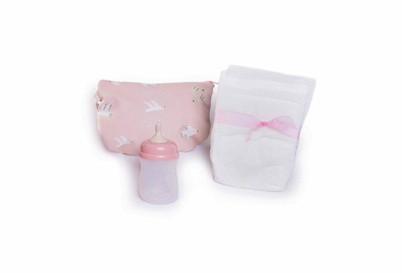 Muñecas Antonio Juan - Recien nacida Mia hace pipí con neceser (50393)