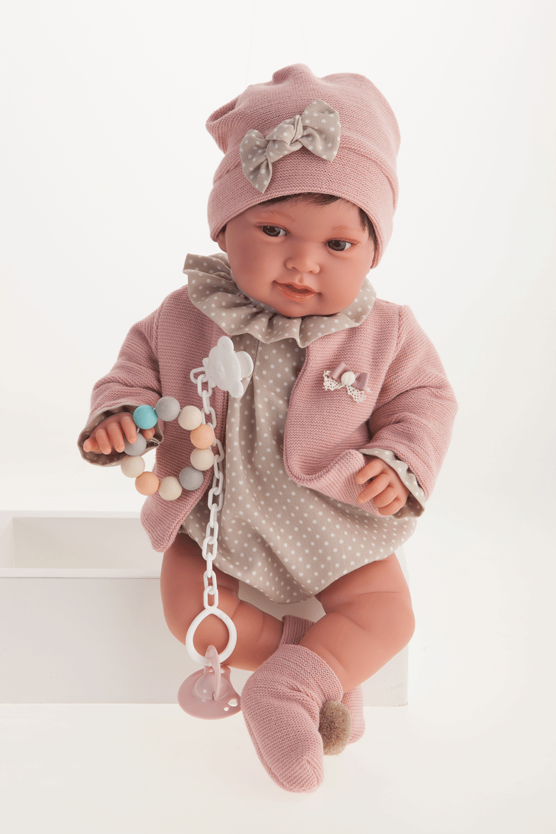 Muñecas Antonio Juan - Recién Nacida Pipa Chaqueta Rosa (33006)