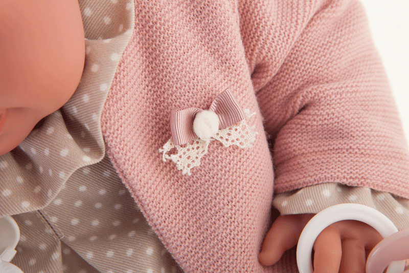 Muñecas Antonio Juan - Recién Nacida Pipa Chaqueta Rosa (33006)