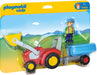 Playmobil 1.2.3. Tractor con Remolque (6964)