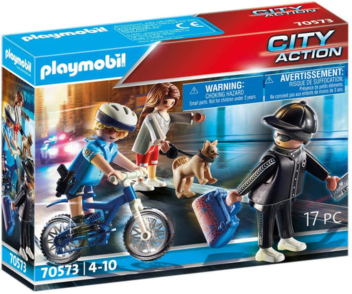 Playmobil Bici Policial Persecución del Carterista (70573)
