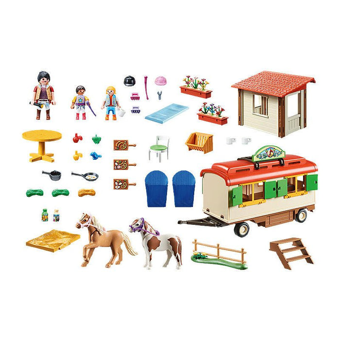 Playmobil Caravana Campamento de Ponis (70510)