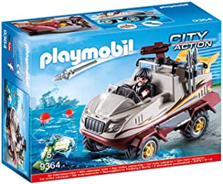 PLAYMOBIL City Action Coche Anfibio con Motor Sumergible (9364)