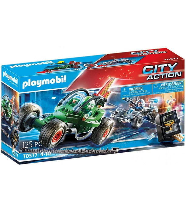 Playmobil Kart Policial: persecución ladrón de Caja Fuerte (70577)