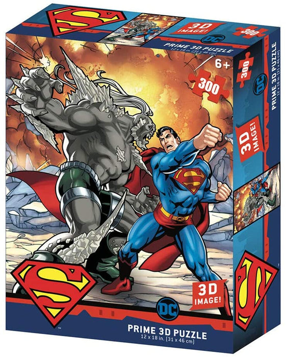 Prime 3D - Puzzle lenticular 300 piezas 3D Superman vs. Doomsday (33004)