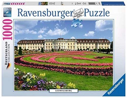 Puzzle Ravensburger 1000 piezas Castillo de Ludwigsburg Alemania arquitectura barroca jardines