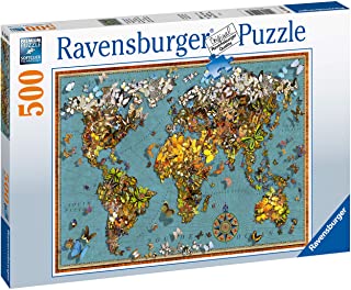 Puzzle Ravensburger 500 piezas Mundo de Mariposas con colores vibrantes y naturaleza