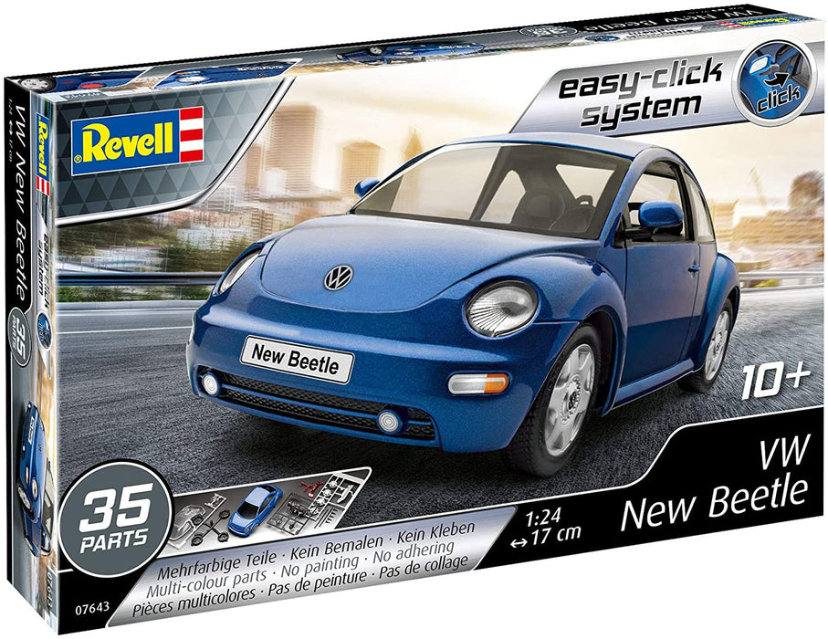 Revell- VW Beetle (New) 1:24 Kit Modello (07643)